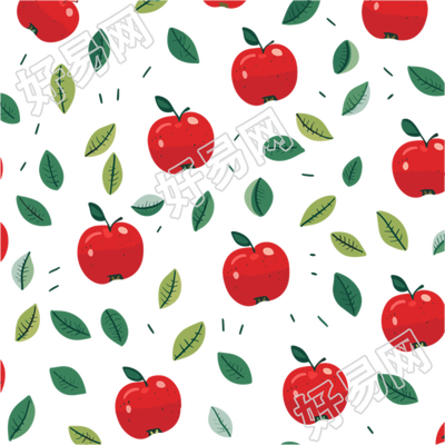 苹果装饰插画设计元素