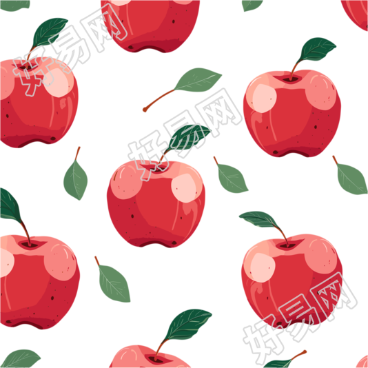 苹果装饰透明背景插画