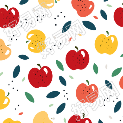 苹果装饰商业设计元素