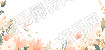 植物花边手绘商用素材