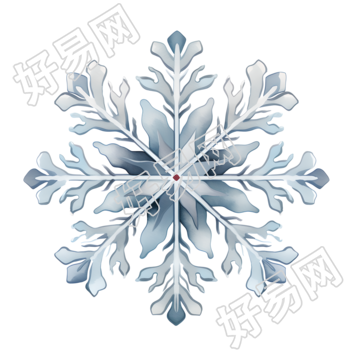 雪花透明背景插图