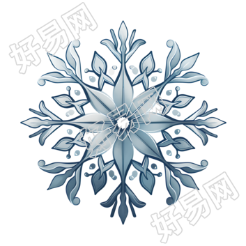 雪花简洁设计元素