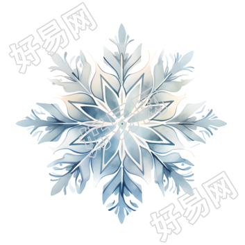 雪花透明背景插图