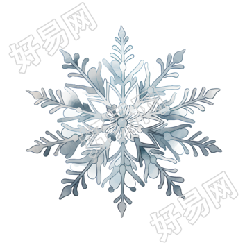 雪花简洁设计元素