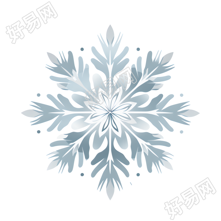雪花简约2D矢量艺术素材