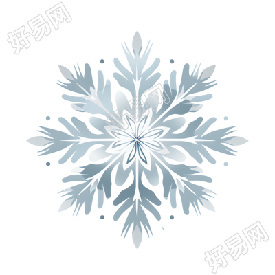 雪花简约2D矢量艺术素材