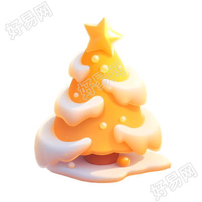 3D圣诞树创意设计元素