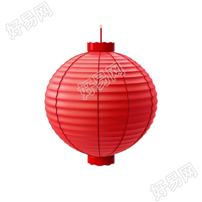 3D红灯笼商业用途插画设计