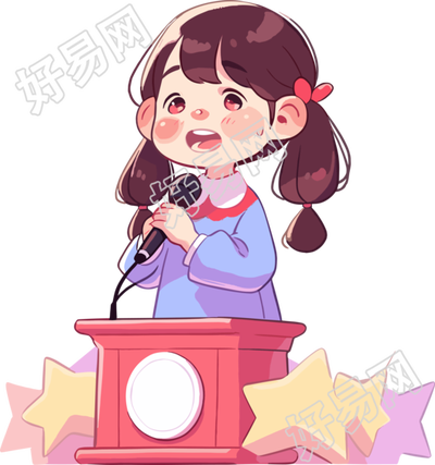 可爱小女孩演讲素材