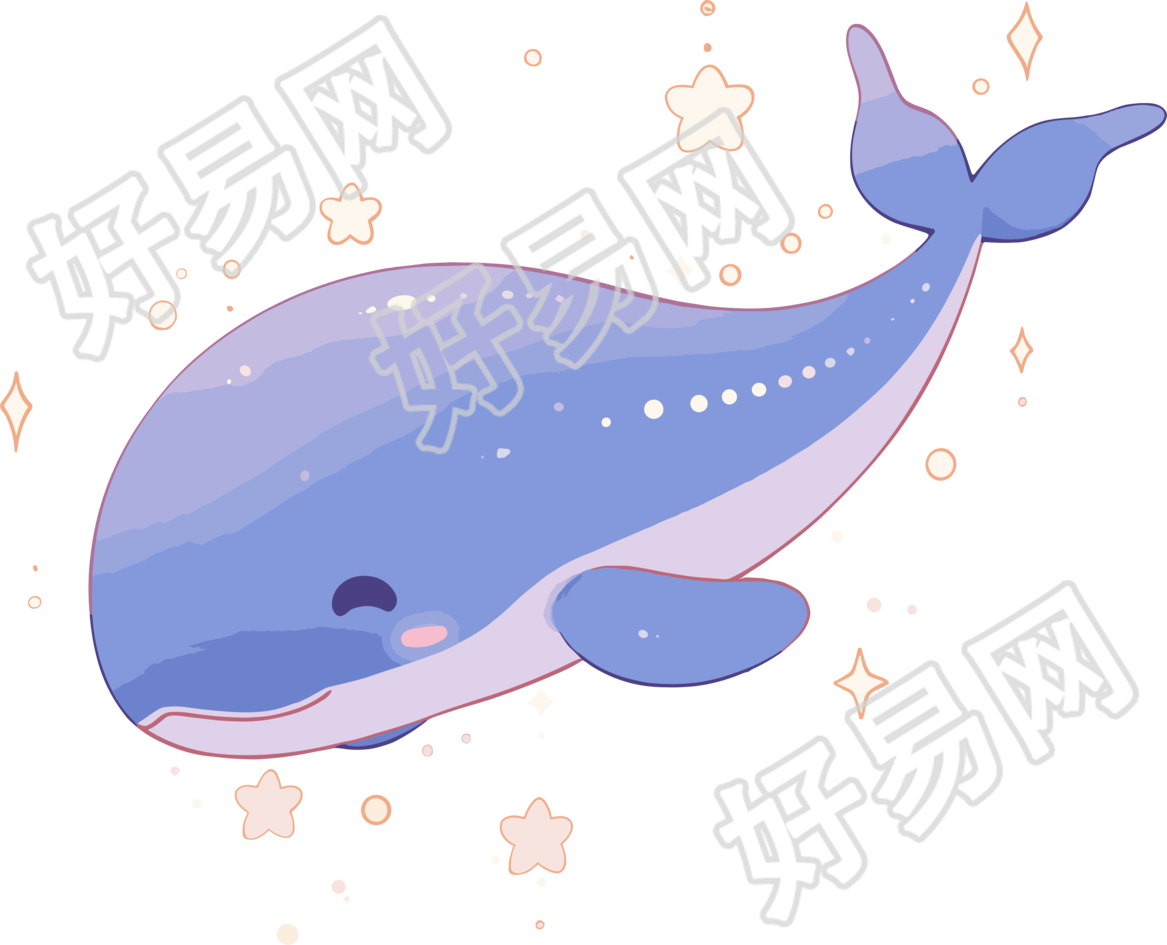 鲸鱼创意设计图形素材