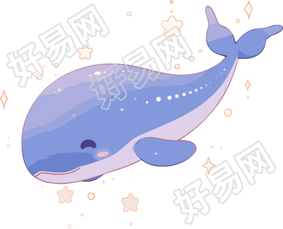 鲸鱼创意设计图形素材