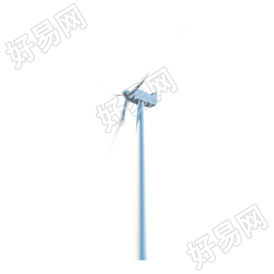 3D新能源风力发电简约设计元素