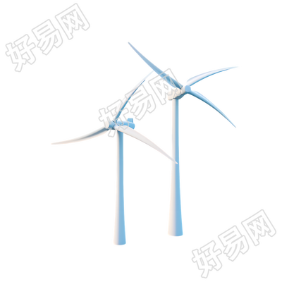 3D新能源风力发电素材