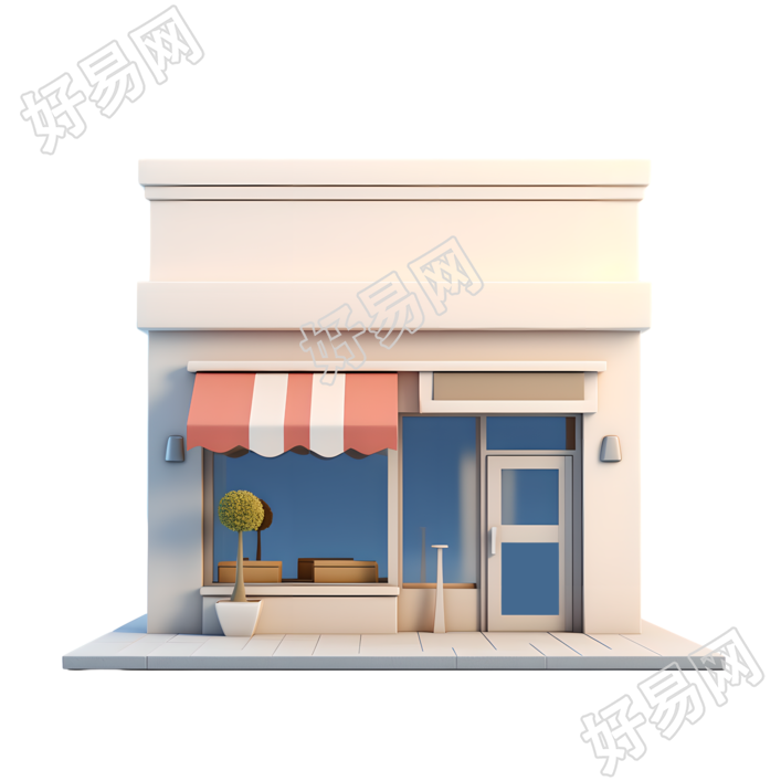 3D购物小店可商用插图