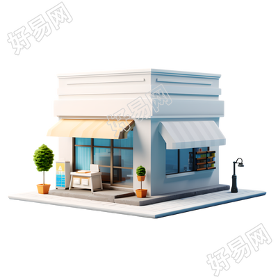 3D购物小店创意设计素材