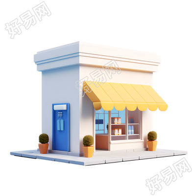 3D购物小店高清图形设计素材