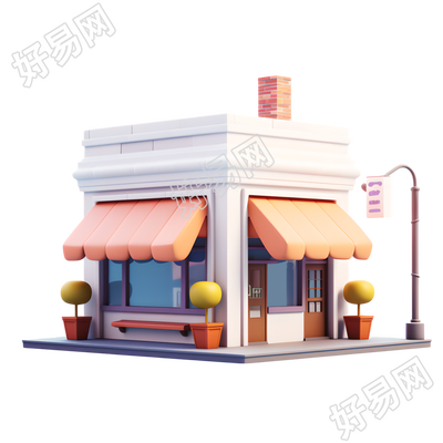 3D购物小店高清图形素材
