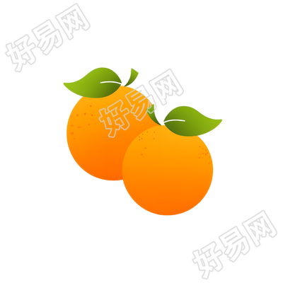 橙子透明背景素材