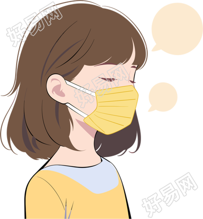 生病女孩商业设计元素