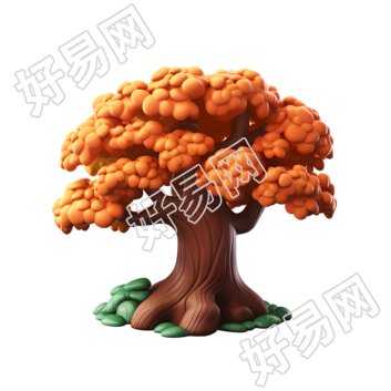 卡通大树商业设计元素