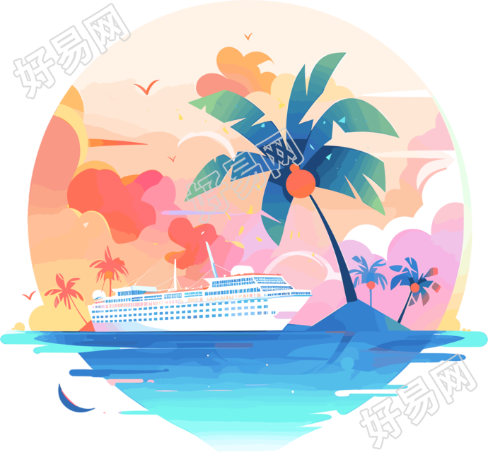 旅游风景简约设计素材