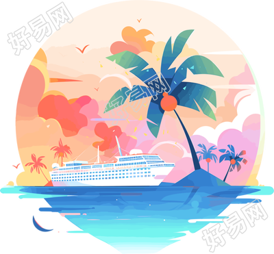 旅游风景简约设计素材