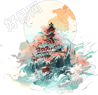 旅游风景创意设计元素