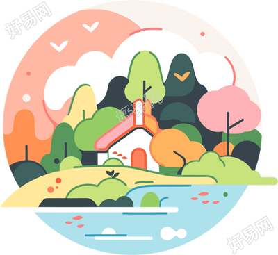 旅游风景创意图形设计元素