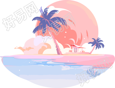 旅游风景插图设计素材