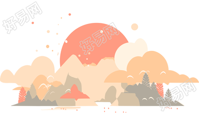 旅游风景插画设计元素