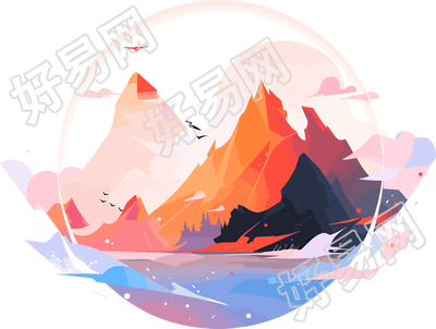 旅游风景插图素材