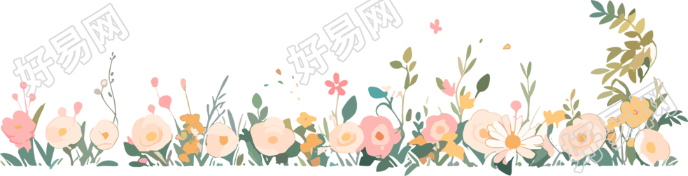 植物花边商用主题插画