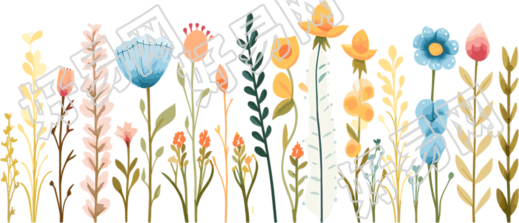 植物花边商业设计素材