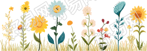 植物花边创意设计元素