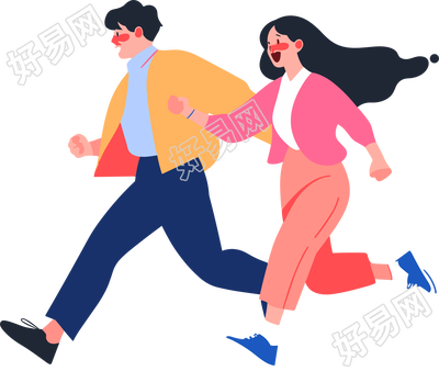 商务人士奔跑高清图形素材