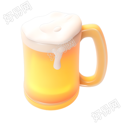 啤酒3D图标素材