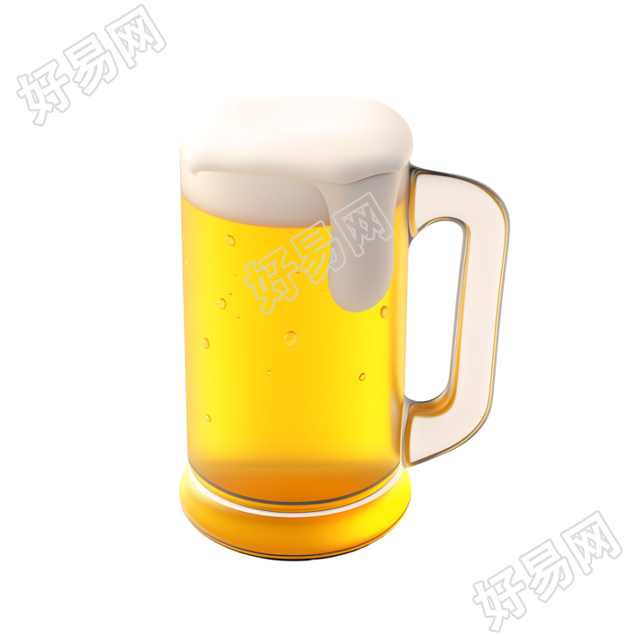 3D啤酒高质量插图