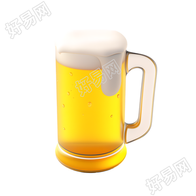 3D啤酒高质量插图