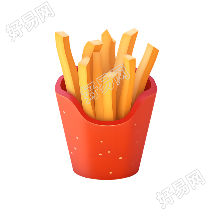 3D薯条创意设计图形素材