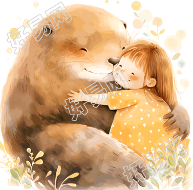 儿童图书插图可爱小女孩元素