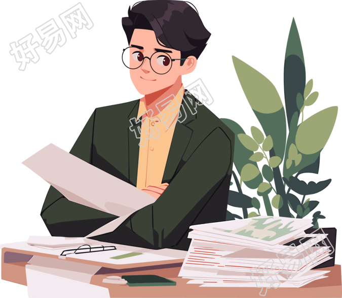 职场男生亚洲经济学家素材