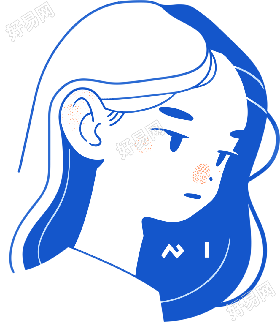 卡通女孩可商用图形素材