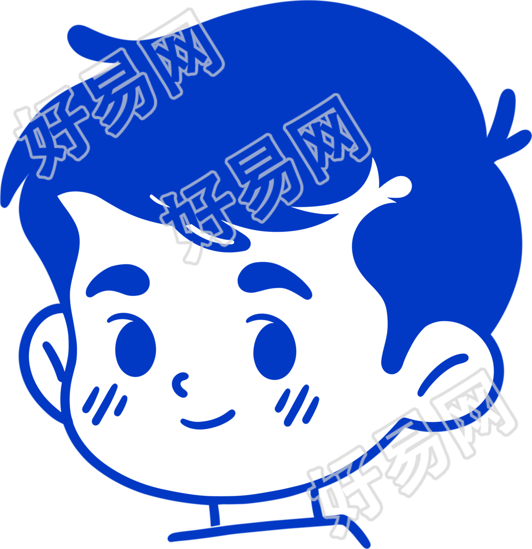 卡通男孩简洁线条元素