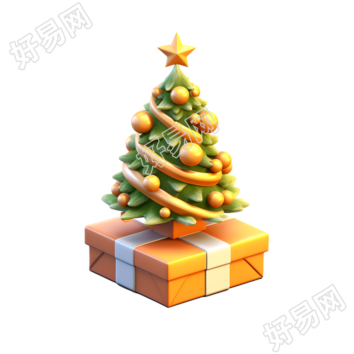 3D圣诞树高清图形素材