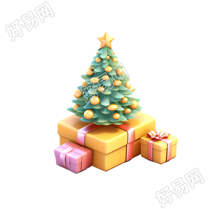 3D圣诞树可商用素材