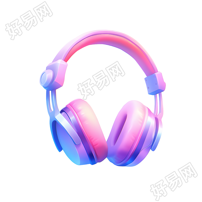 3D耳机卡通风素材