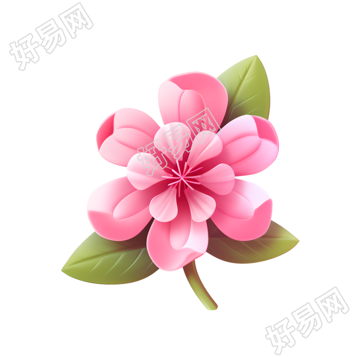 3D花卉可爱设计元素