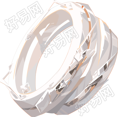 戒指平面插画商业插图