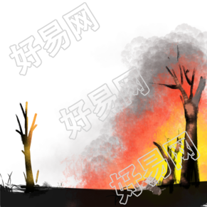 森林防火创意设计插图