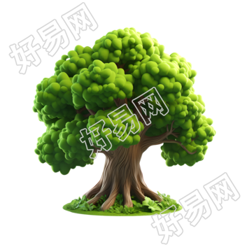 3D大树高清透明背景素材